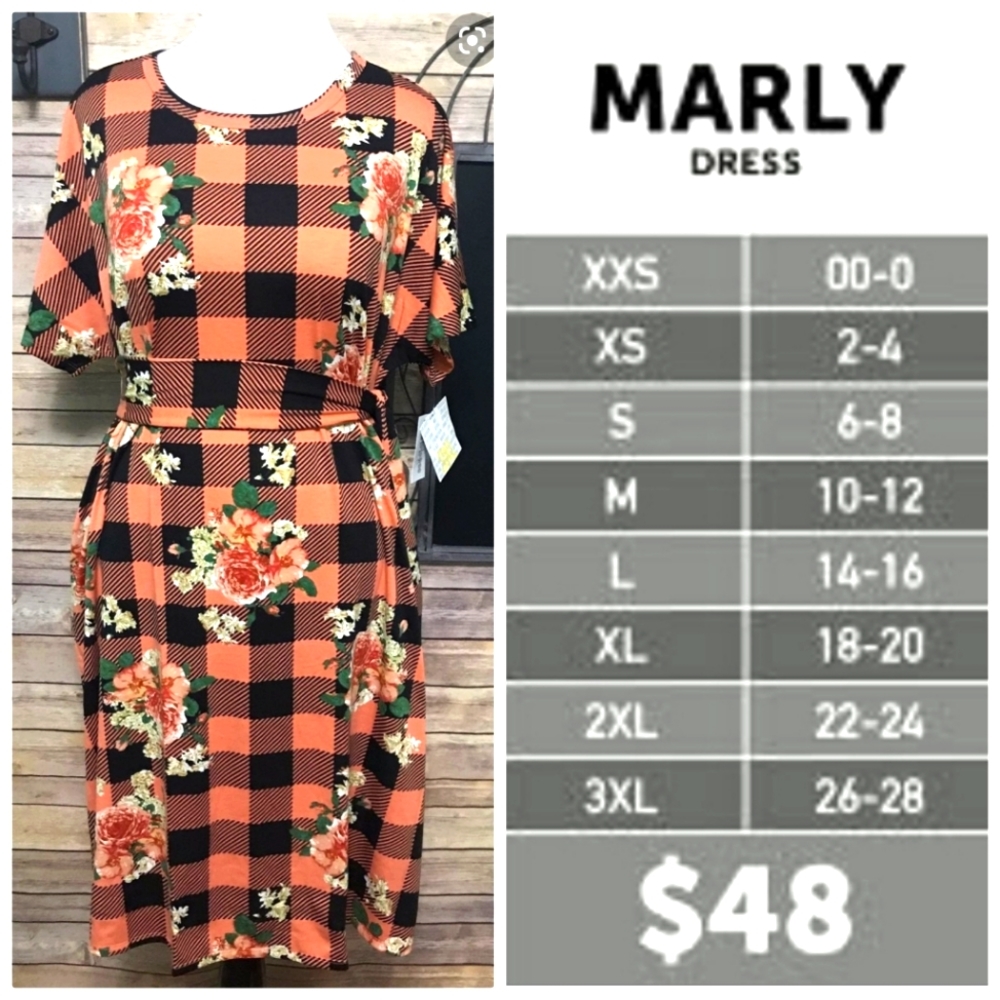 NWT Lularoe Marly 3XL 26/28